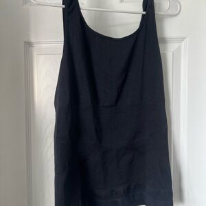 Tahari Black Scoop Neck Tank Top shapwear